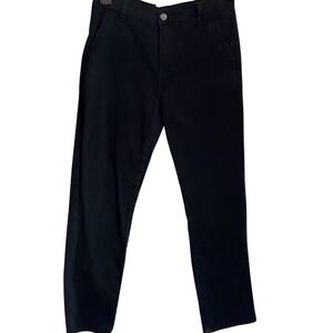 IZOD‎ Girls Black Cotton Blend Cropped Pants Size 16 Regular